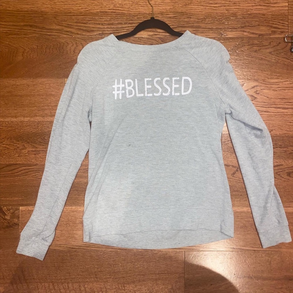 #BLESSED Gray Sweatshirt